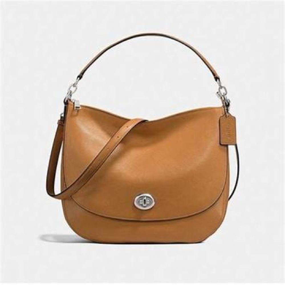 Coach Tan Leather Shoulder Bag